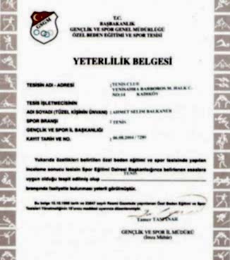 yeterlilik belgesi